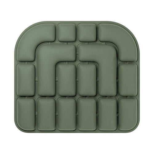 OORiver 3D Pressure Relief Air Cushion in Sage — top view of the 3D air-cell structure (46×41 cm)