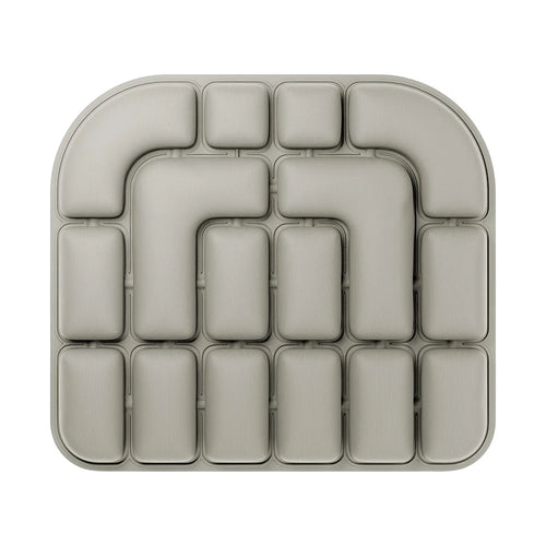 OORiver 3D Pressure Relief Air Cushion in Khaki — top view of the 3D air-cell structure (46×41 cm)