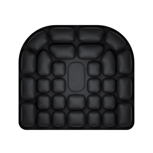 OORiver ergonomic comfort seat cushion in black — top view of the textured air-cell surface